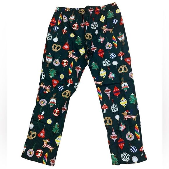 Old Navy Patterned Microfleece Pajama Jogger Pants - Christmas Size Large - Picture 3 of 6